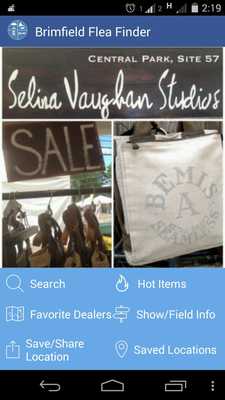 Emulate Android APK Brimfield Flea Finder