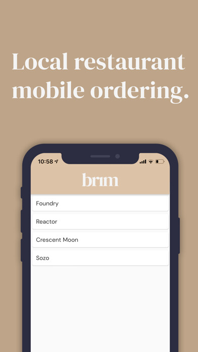 Emulate iPhone app Brim: Mobile Ordering using MyAndroid Emulate iPhone app Brim: Mobile Ordering using MyAndroid