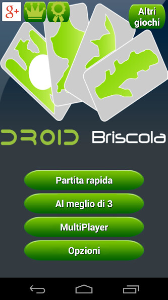 Run android online APK Briscola HD from MyAndroid or emulate Briscola HD using MyAndroid