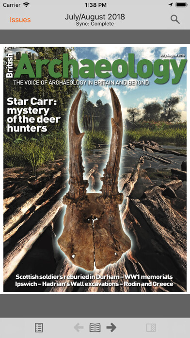 Emulate iPhone app British Archaeology using MyAndroid