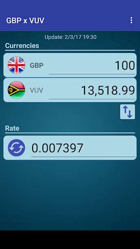 Run android online APK British Pound x Vanuatu Vatu from MyAndroid or emulate British Pound x Vanuatu Vatu using MyAndroid