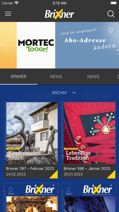 Emulate iPhone app Brixner ePaper using MyAndroid Emulate iPhone app Brixner ePaper using MyAndroid