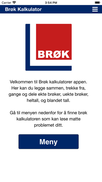 Emulate iPhone app Brøk Kalkulatorer using MyAndroid Emulate iPhone app Brøk Kalkulatorer using MyAndroid