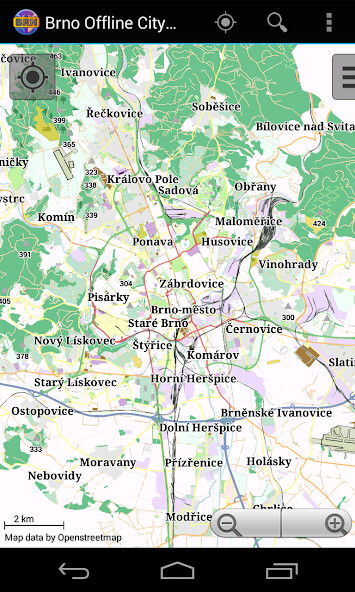 Run android online APK Brno Offline City Map from MyAndroid or emulate Brno Offline City Map using MyAndroid
