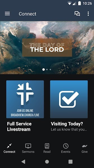 Emulate iPhone app Broadview Baptist Church using MyAndroid Emulate iPhone app Broadview Baptist Church using MyAndroid