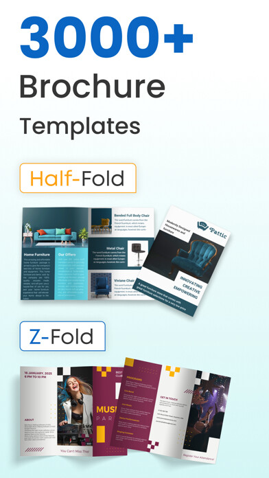 Emulate iPhone app Brochure Maker, Infographics using MyAndroid Emulate iPhone app Brochure Maker, Infographics using MyAndroid