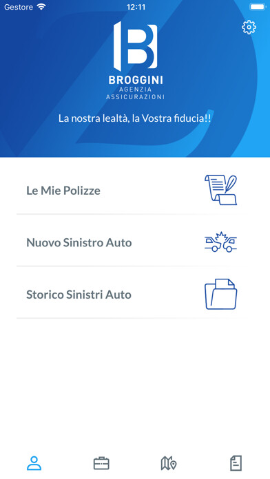 Emulate iPhone app Broggini Assicura using MyAndroid