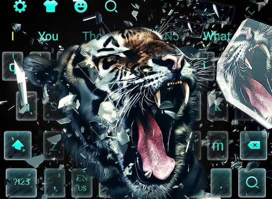 Emulate Android APK Broken glass tooth tiger keyboard