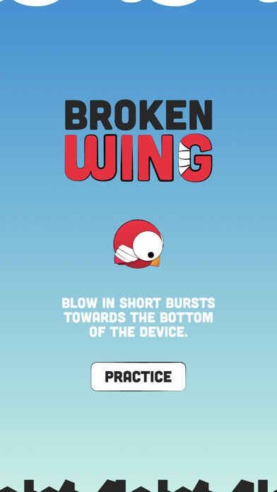 Emulate iPhone app Broken Wing : Help Him Fly using MyAndroid