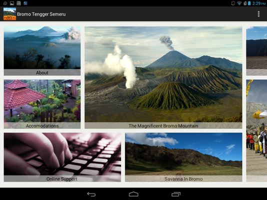 Emulate Android APK Bromo Semeru National Park