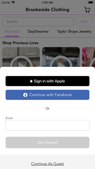 Emulate iPhone app Brookeside Clothing using MyAndroid