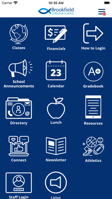 Emulate iPhone app Brookfield Christian School using MyAndroid Emulate iPhone app Brookfield Christian School using MyAndroid