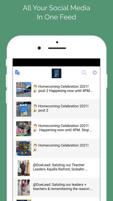 Emulate iPhone app Brooklyn Brownstone School using MyAndroid