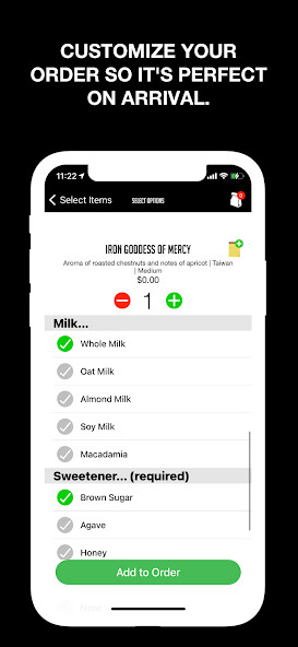 Emulate iPhone app Brooklyn Tea using MyAndroid