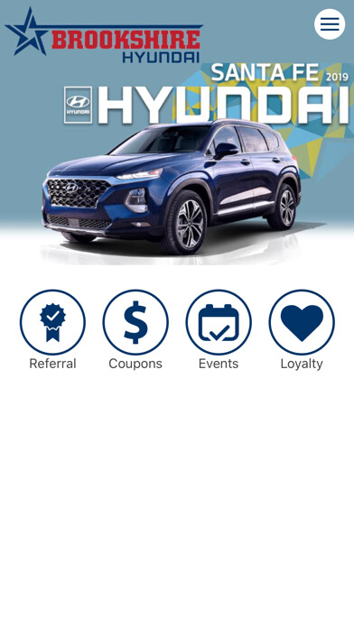 Emulate iPhone app Brookshire Hyundai using MyAndroid