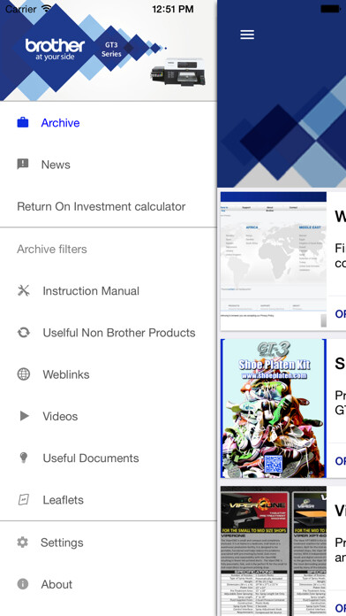 Emulate iPhone app Brother GT using MyAndroid