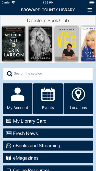 Emulate iPhone app Broward County Libraries using MyAndroid Emulate iPhone app Broward County Libraries using MyAndroid