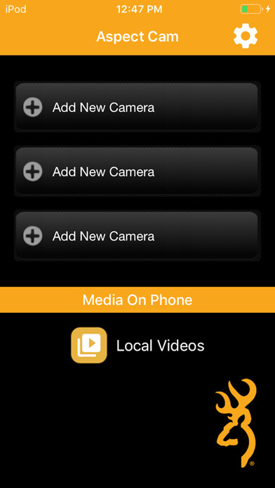 Emulate iPhone app Browning-Aspect Cam using MyAndroid