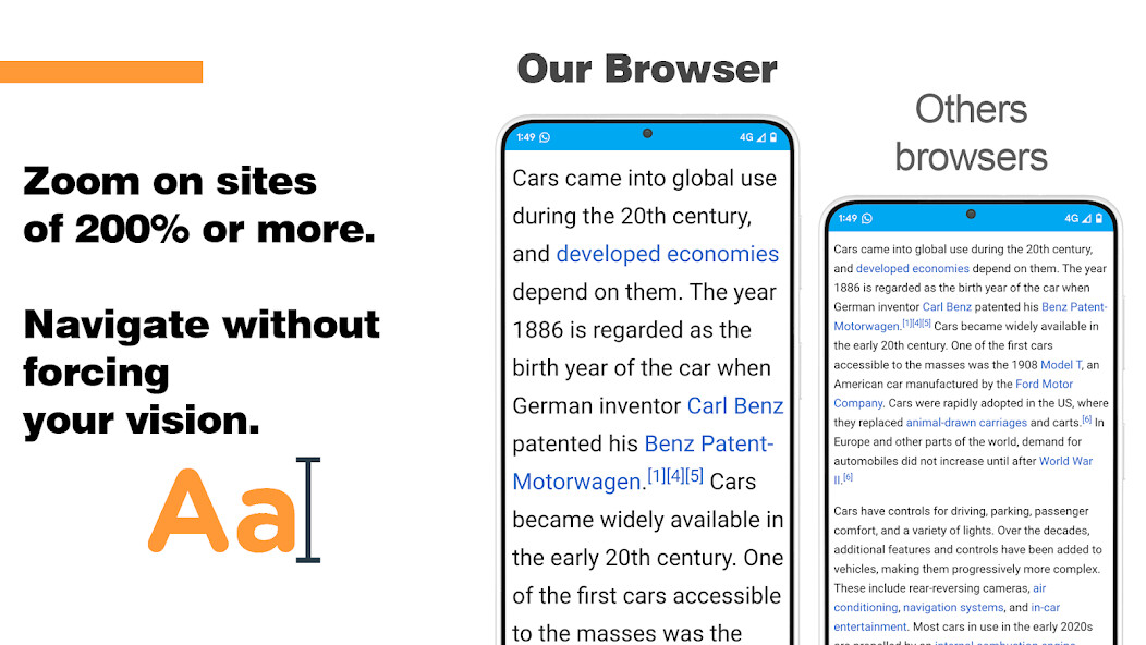 Run android online APK Browser with Magnifying Glass from MyAndroid or emulate Browser with Magnifying Glass using MyAndroid