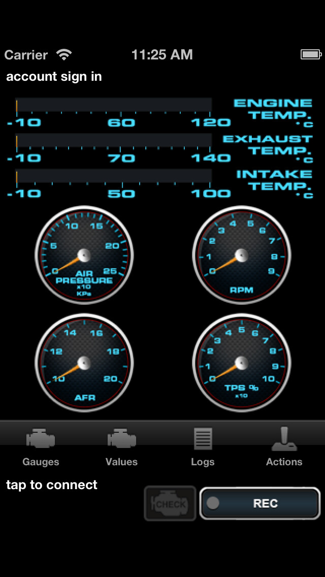 Emulate iPhone app BRPDiag using MyAndroid