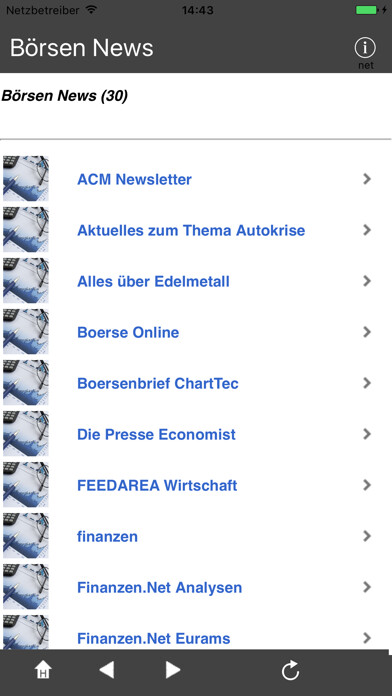 Emulate iPhone app Börsen News using MyAndroid Emulate iPhone app Börsen News using MyAndroid