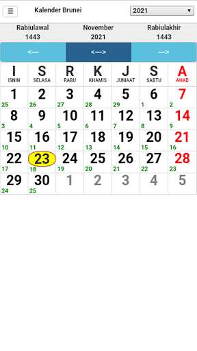 Run android online APK Brunei Kalender from MyAndroid or emulate Brunei Kalender using MyAndroid
