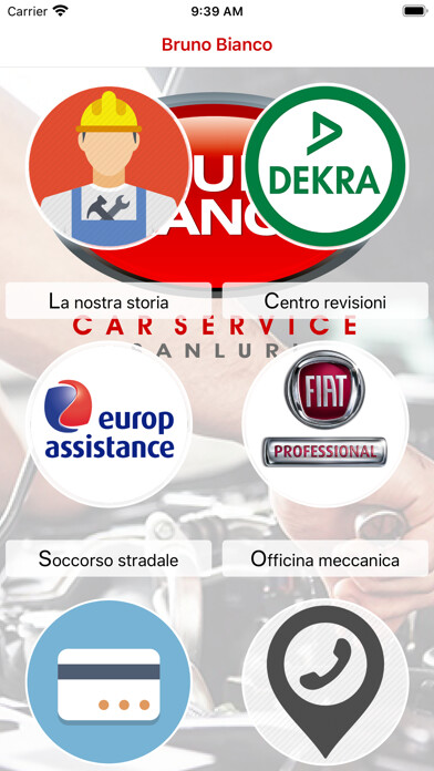 Emulate iPhone app Bruno Bianco Car Service using MyAndroid