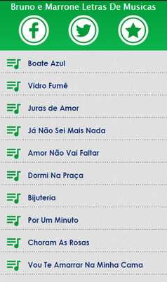 Emulate Android APK Bruno e Marrone Letras Musicas