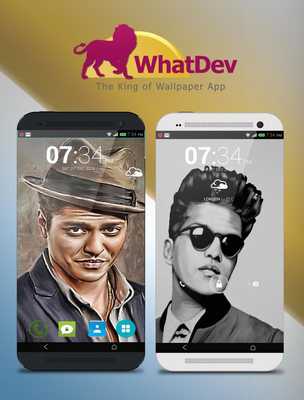 Emulate Android APK Bruno Mars Wallpaper HD