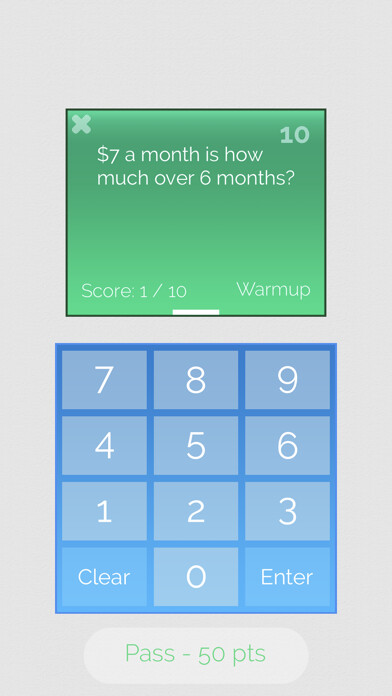 Emulate iPhone app BrushUp Mental Exercises using MyAndroid