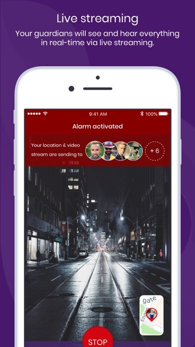 Emulate iPhone app bSafe - Never Walk Alone using MyAndroid