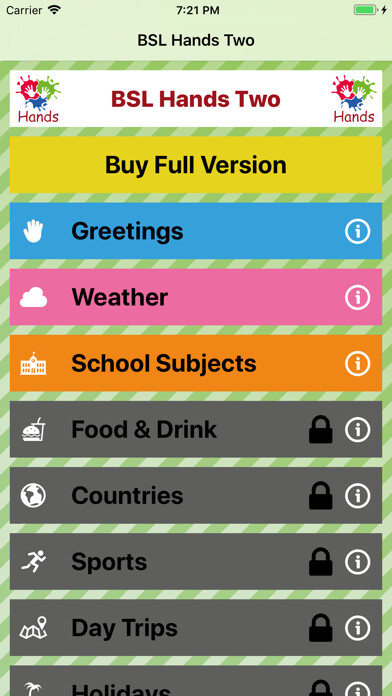 Emulate iPhone app BSL Hands Two using MyAndroid