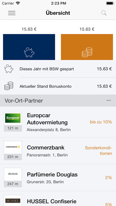 Emulate iPhone app BSW-App: Ihre Sparvorteile using MyAndroid Emulate iPhone app BSW-App: Ihre Sparvorteile using MyAndroid