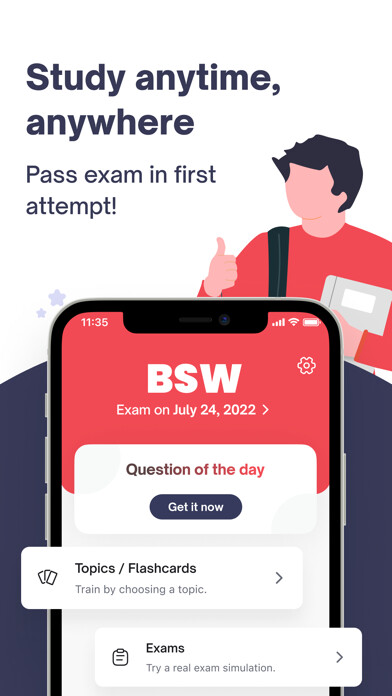 Emulate iPhone app BSW Exam Prep 2023 using MyAndroid Emulate iPhone app BSW Exam Prep 2023 using MyAndroid
