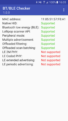 Emulate Android APK BT/BLE Checker Emulate Android APK BT/BLE Checker