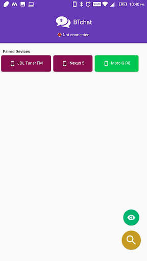 Run android online APK BTchat- Chat without internet from MyAndroid or emulate BTchat- Chat without internet using MyAndroid