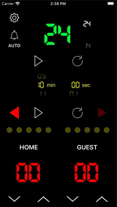 Emulate iPhone app バスケの試合専用のタイマー(B.Timer) using MyAndroid Emulate iPhone app バスケの試合専用のタイマー(B.Timer) using MyAndroid