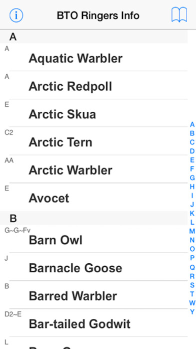Emulate iPhone app BTO Ringers Info using MyAndroid Emulate iPhone app BTO Ringers Info using MyAndroid