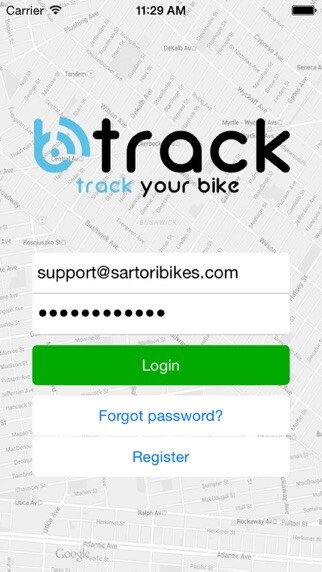 Emulate iPhone app BTrack - Antitheft for bike using MyAndroid