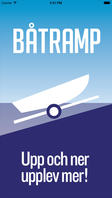Emulate iPhone app Båtramp using MyAndroid