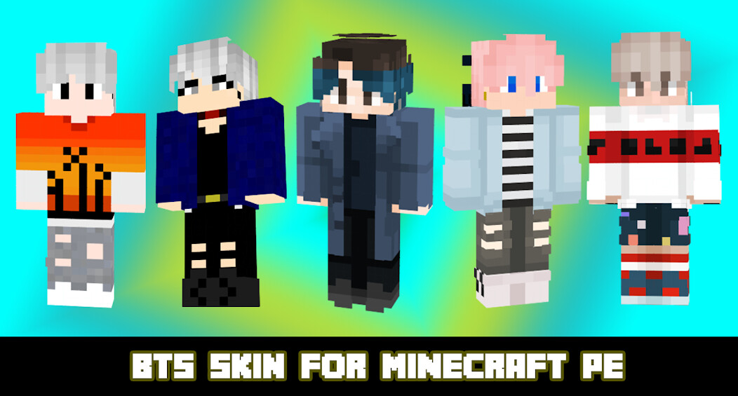Run android online APK BTS Skins For Minecraft from MyAndroid or emulate BTS Skins For Minecraft using MyAndroid