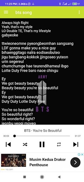 Run android online APK BTS Songs Offline from MyAndroid or emulate BTS Songs Offline using MyAndroid