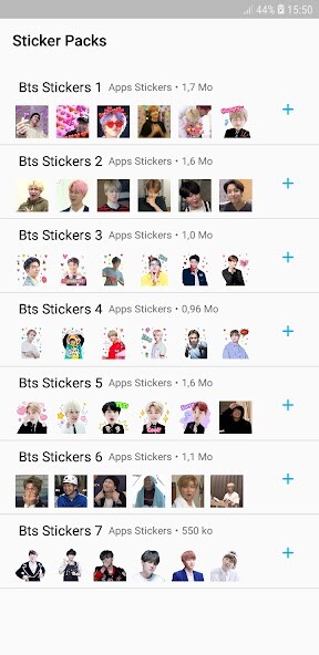 Emulate Android APK BTS Stickers Emulate Android APK BTS Stickers