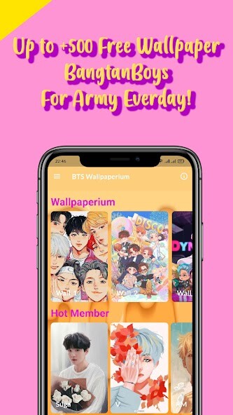 Run android online APK BTS Wallpaper : Fanart Wallpaperium from MyAndroid or emulate BTS Wallpaper : Fanart Wallpaperium using MyAndroid