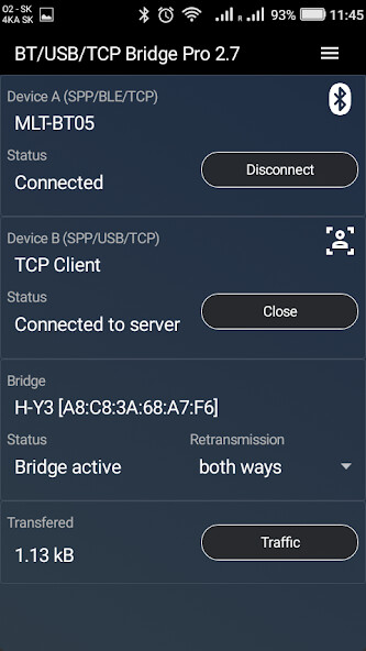 Run android online APK BT/USB/TCP Bridge Pro from MyAndroid or emulate BT/USB/TCP Bridge Pro using MyAndroid