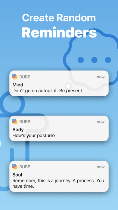 Emulate iPhone app Bubb - Awareness Reminders using MyAndroid Emulate iPhone app Bubb - Awareness Reminders using MyAndroid