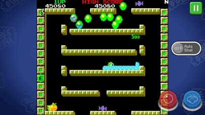 Emulate iPhone app BUBBLE BOBBLE classic using MyAndroid