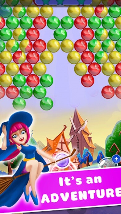 Emulate iPhone app Bubble Camp Fun for Christmas Game using MyAndroid