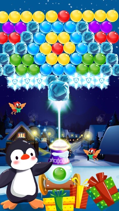 Emulate iPhone app Bubble Christmas using MyAndroid