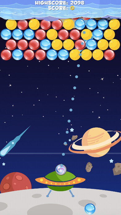 Emulate iPhone app Bubble Cloud Planet Mania - Popping Shooter Puzzle Free Game using MyAndroid